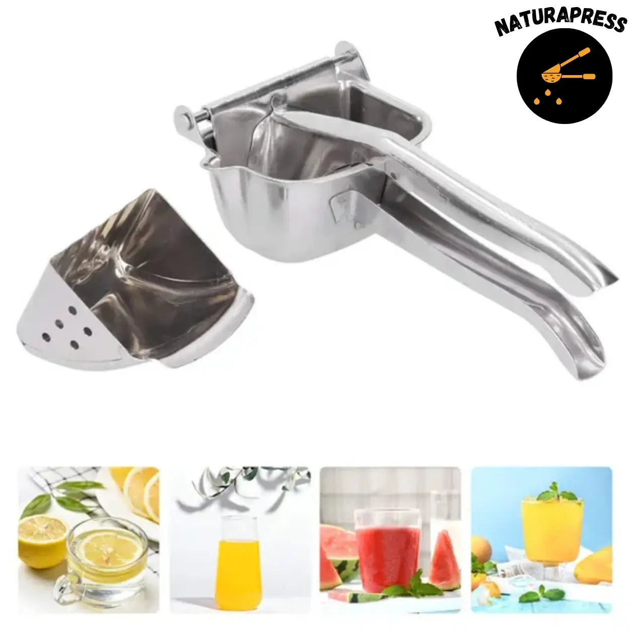 NaturaPress® - Exprimidor Metálico para Jugo