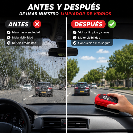 2 x 1 - ClearDrive® - Vidrios Impecables para una Visibilidad Más Clara al Conducir