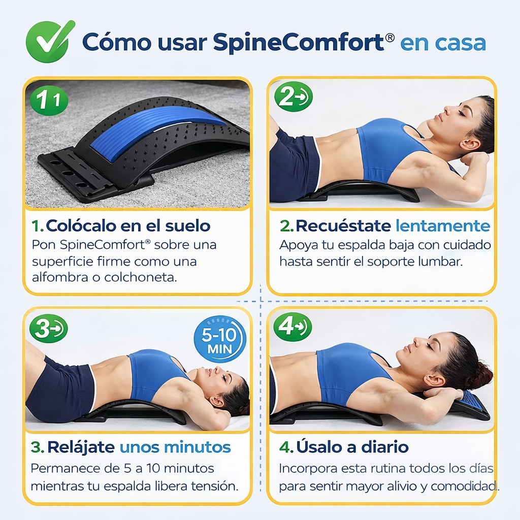 SpineComfort® – Vuelve a sentir alivio y tranquilidad en tu espalda