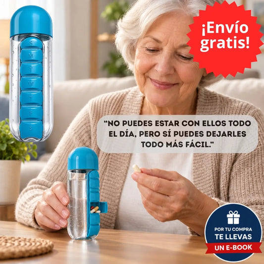 SemanaFácil® - Pastillas y agua organizadas en un solo lugar