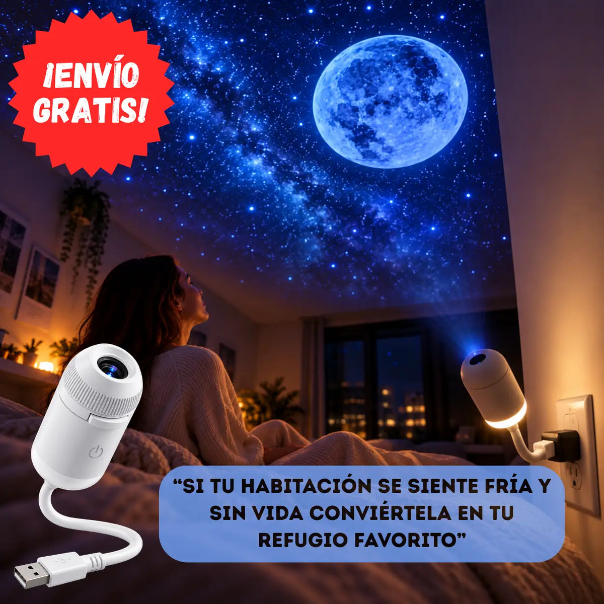 ✨ Lunaris® - Transforma tu habitación en un ambiente mágico y acogedor