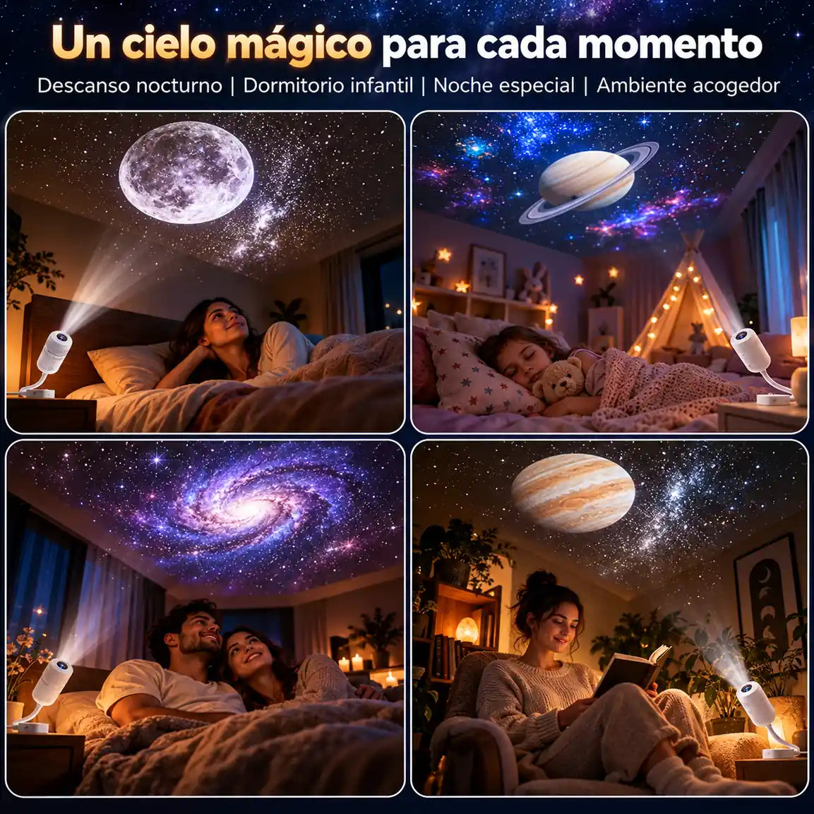 ✨ Lunaris® - Transforma tu habitación en un ambiente mágico y acogedor