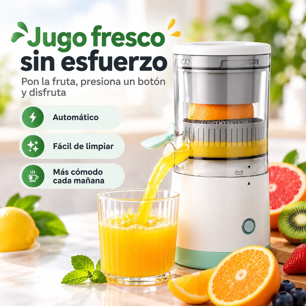 JuiceGo® - Prepara jugo fresco con solo presionar un botón