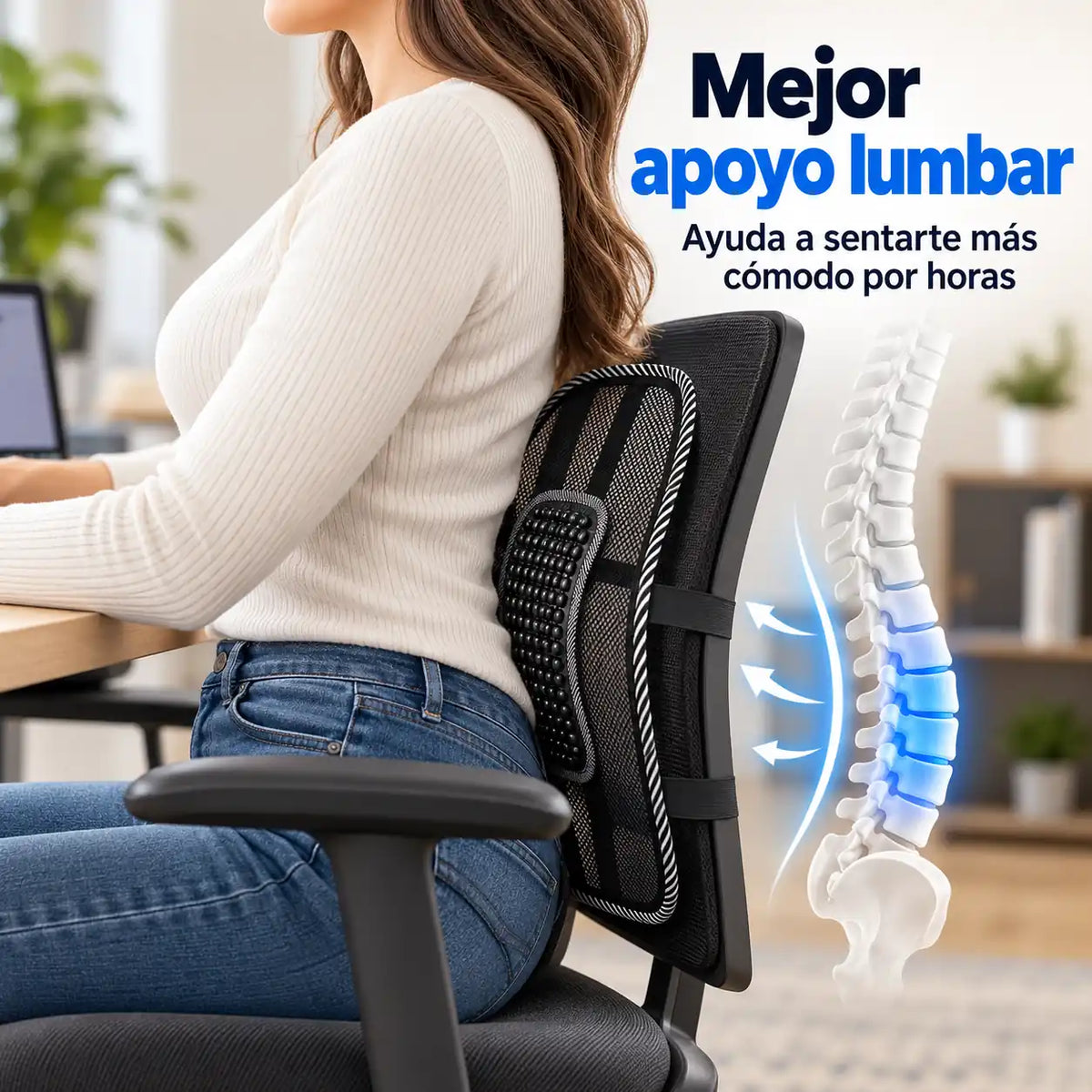 LumbaFit® 2x1 - Dale a tu espalda el soporte que tu silla no tiene