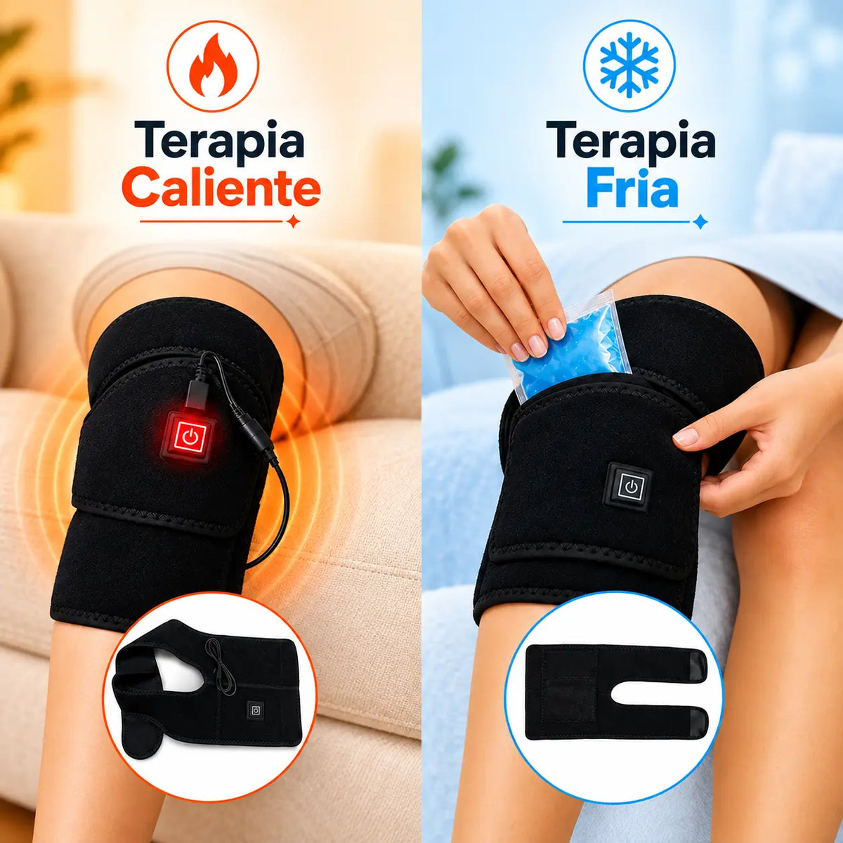 RodiCalma® - Ayuda a aliviar las molestias y la rigidez de rodilla con calor ajustable