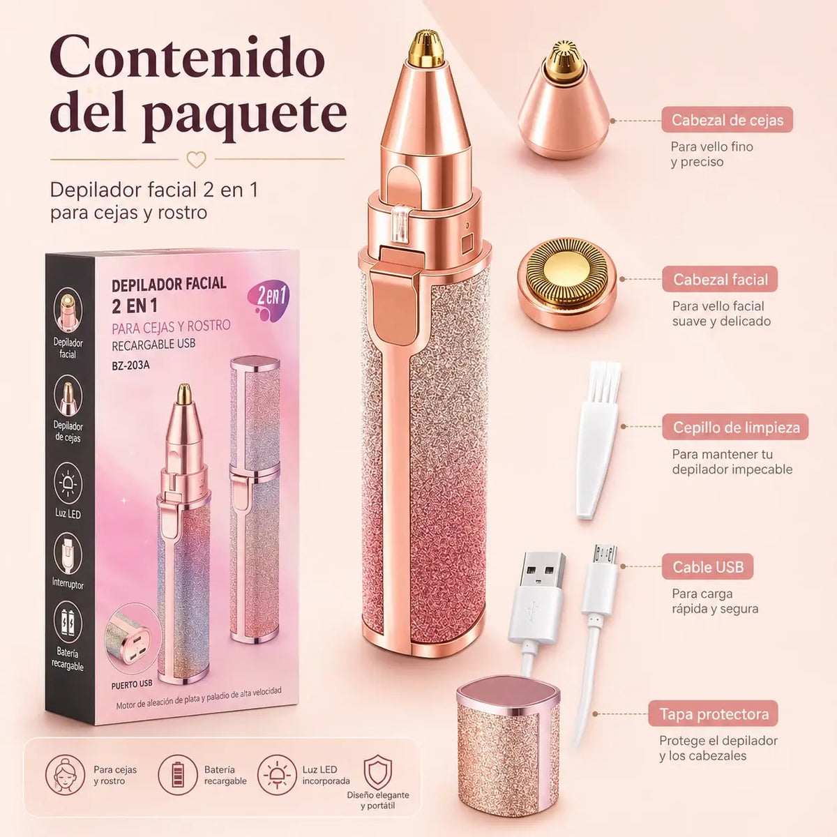 RostroSuave® - Elimina el vello facial de forma rápida, suave y cómoda