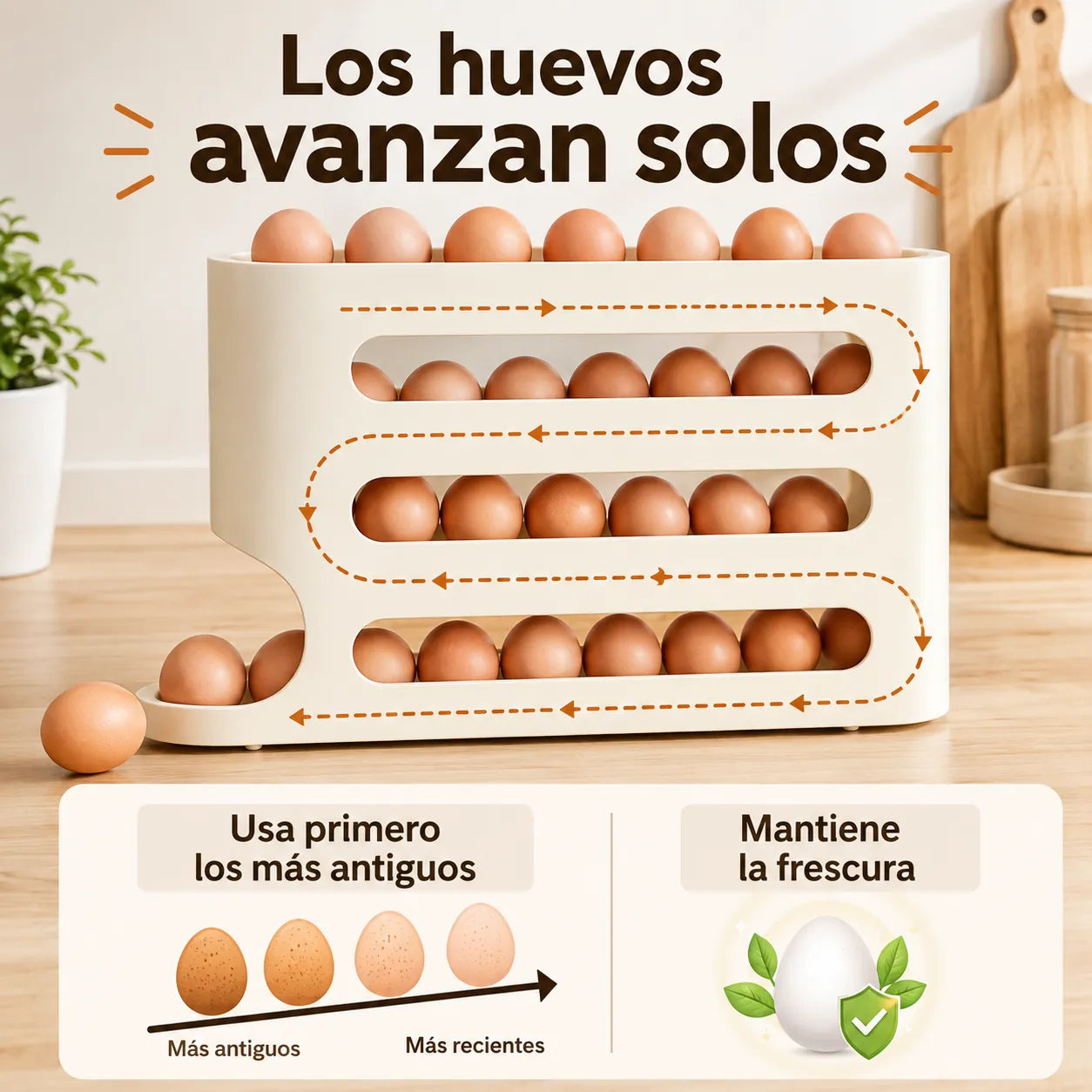 OvoFácil® - Organiza tus huevos y ten siempre primero los más antiguos
