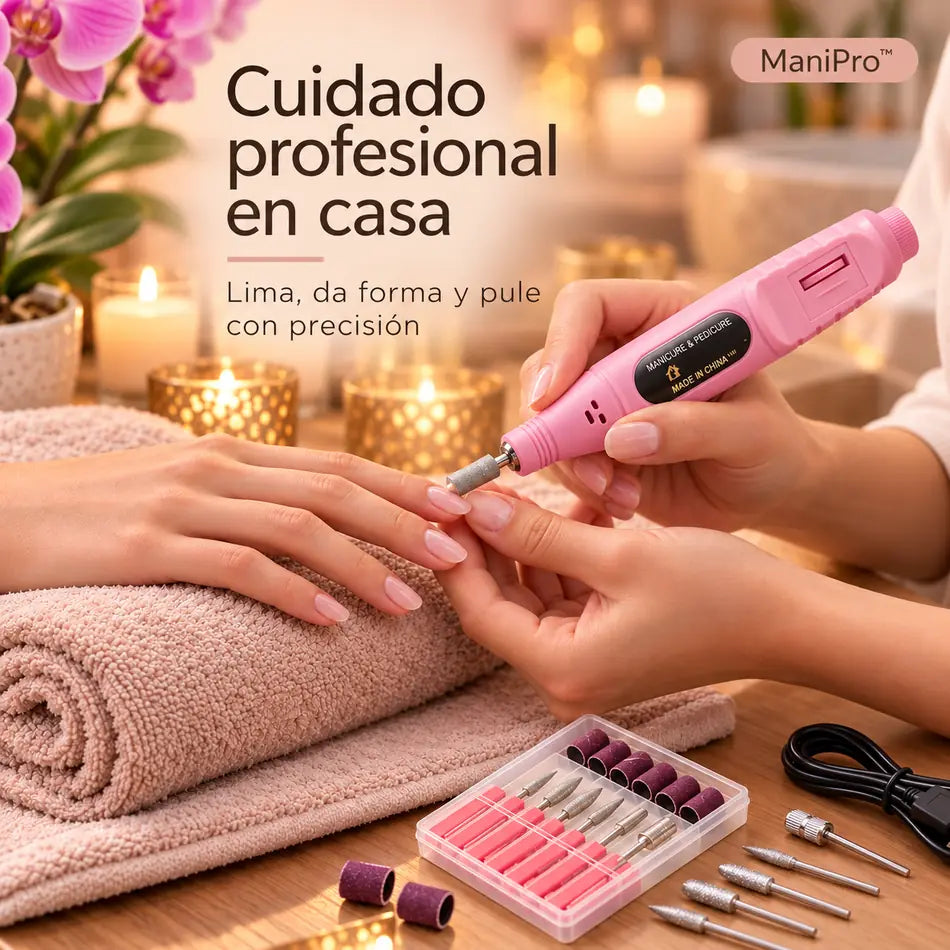✨ ManiPro™ – Consigue uñas bonitas y cuidadas en casa | 6 cabezales intercambiables