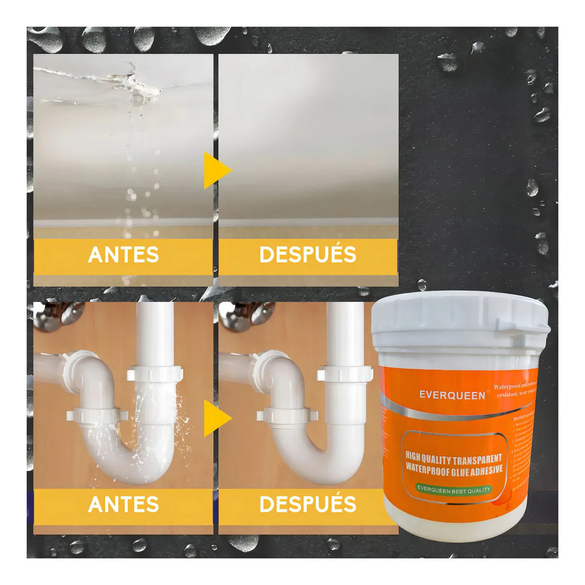 AquaSeal® – Sella filtraciones de agua fácil y rápido desde casa