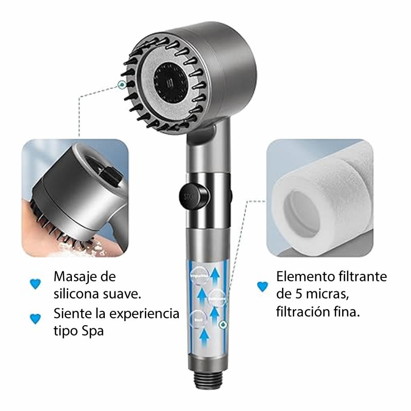 AquaSpa Pro® – Más Presión y Ahorro de Agua en Cada Ducha