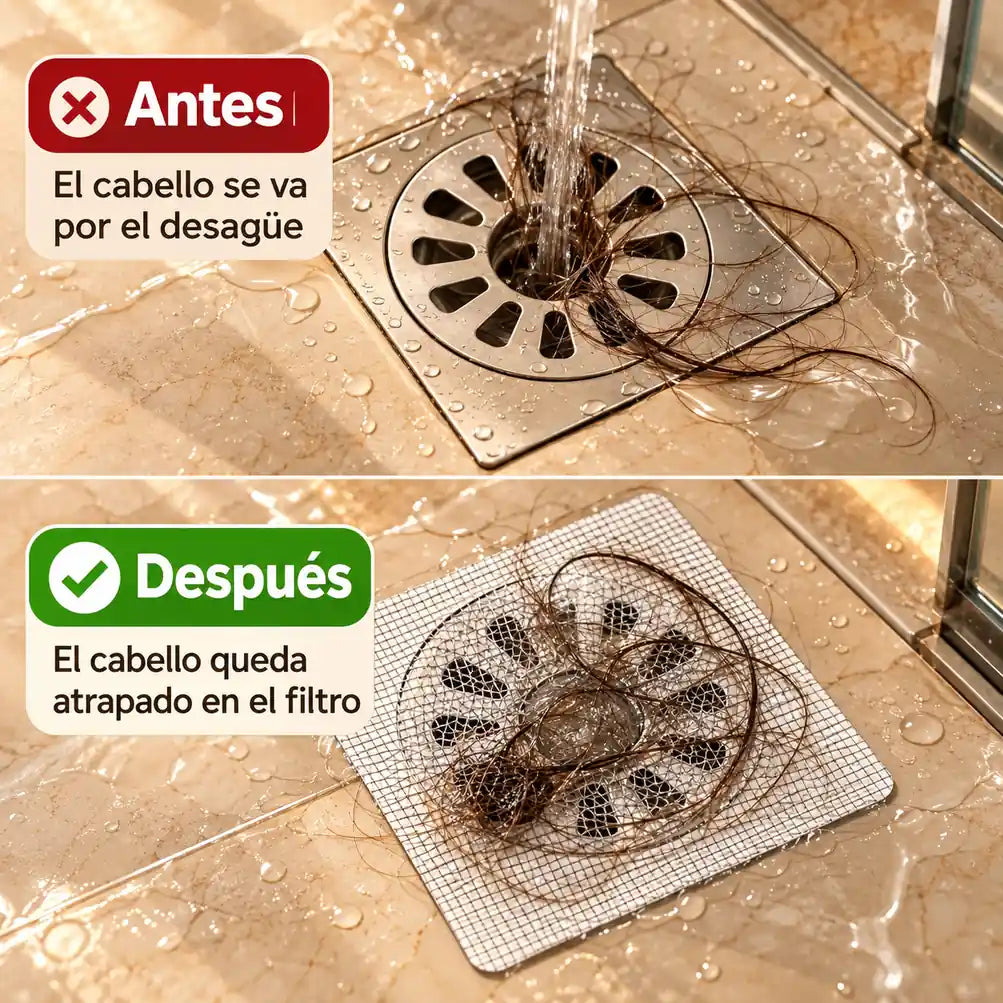DrenaFix® - Mantén tus desagües limpios y protegidos - 🔥 30 Protectores | 3 Packs de 10