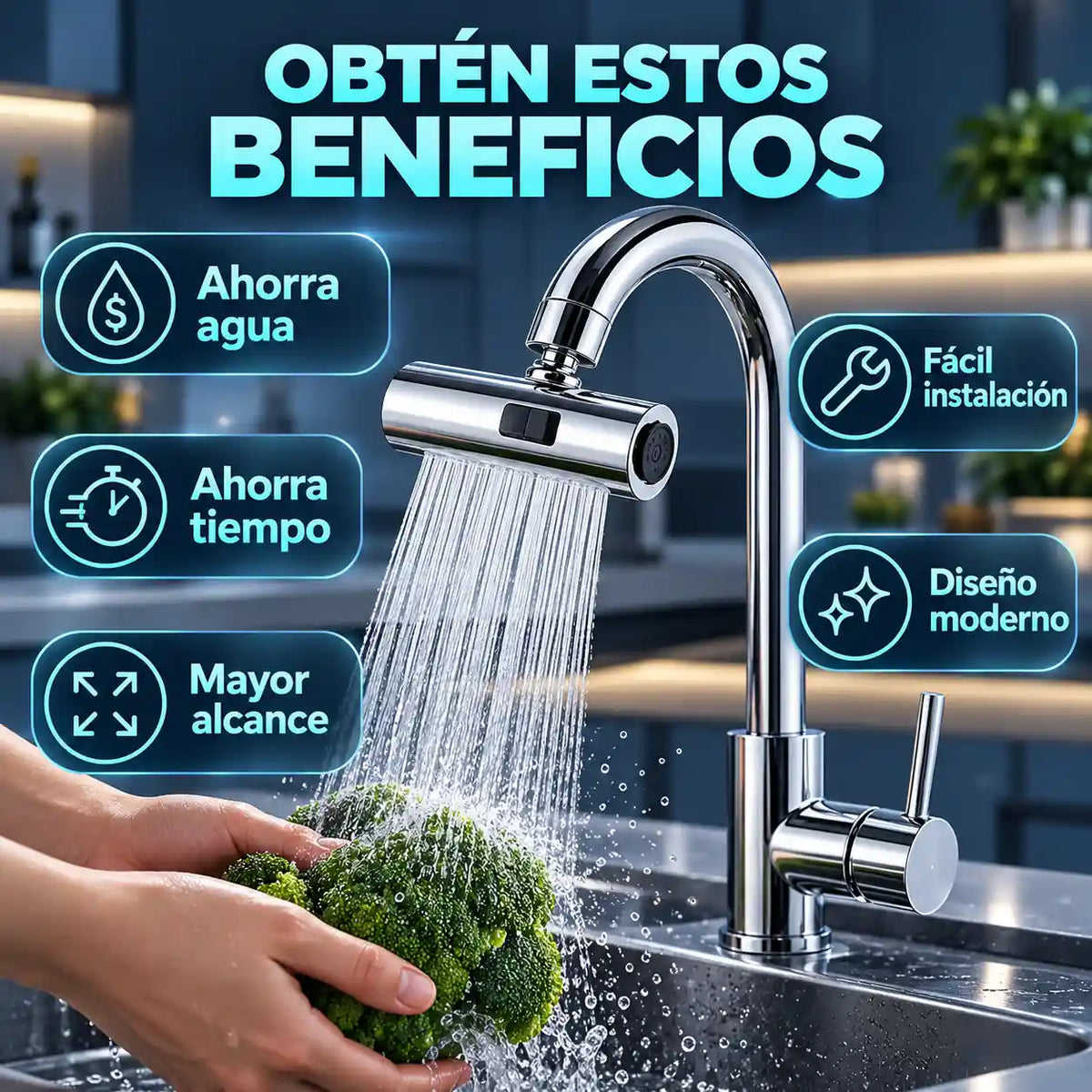 Elegance Plus® – Ahorro inteligente y mayor comodidad en tu cocina | 4 Modos