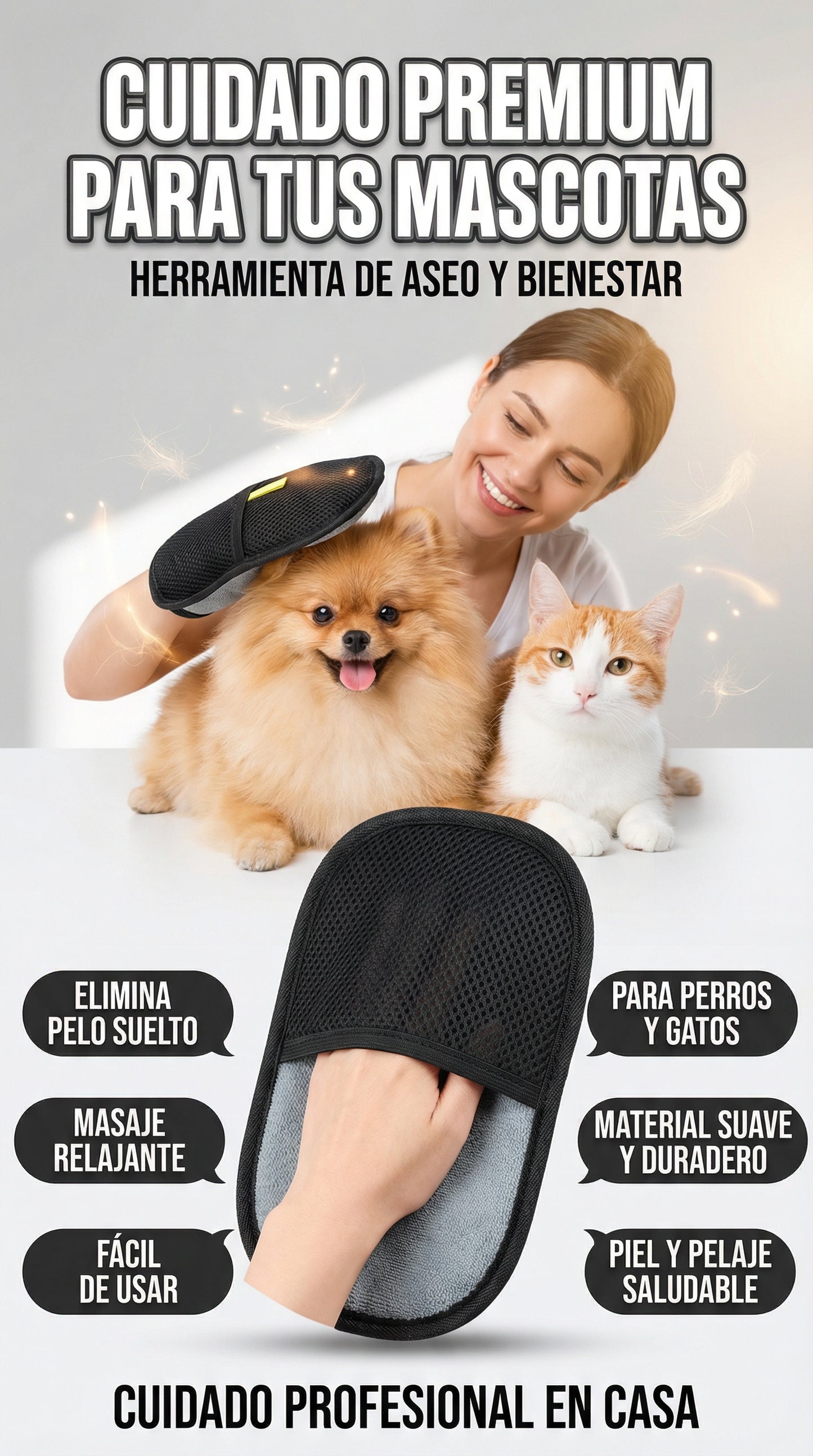 FurClean Pro® – Elimina pelos de muebles y ropa en segundos