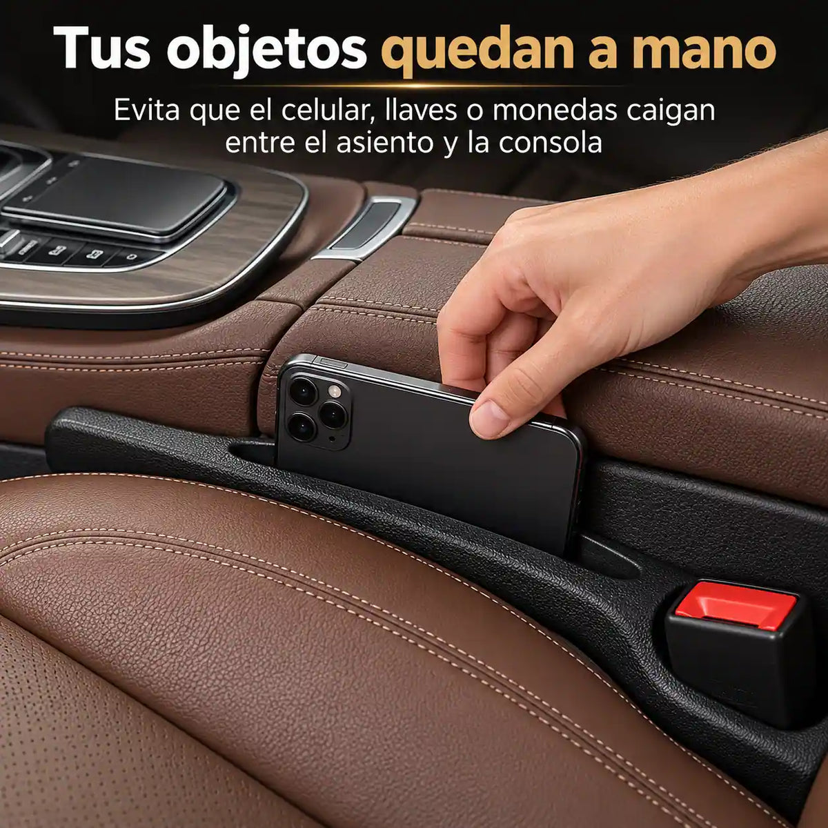 🚗 CAR GAP™ – Evita que tus objetos caigan entre los asientos | Pack de 2