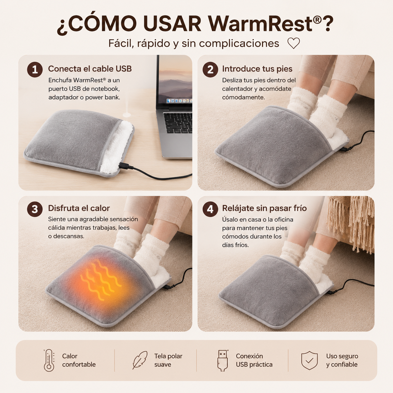 WarmRest® - Disfruta calor suave y confort en los días fríos