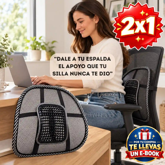 LumbaFit® 2x1 - Dale a tu espalda el soporte que tu silla no tiene