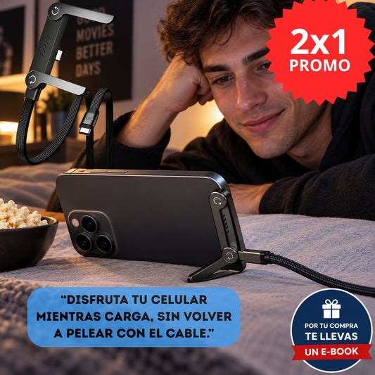 FlexCharge® 2x1 - Usa tu celular cómodamente mientras carga