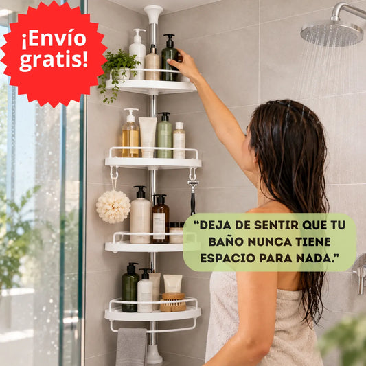 🛁 EsquinaPlus® - Convierte una esquina vacía en espacio útil para tu baño | 4 Niveles