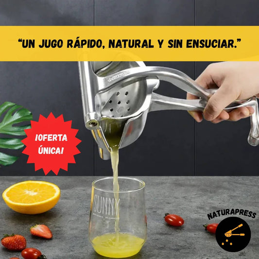 NaturaPress® - Exprimidor Metálico para Jugo