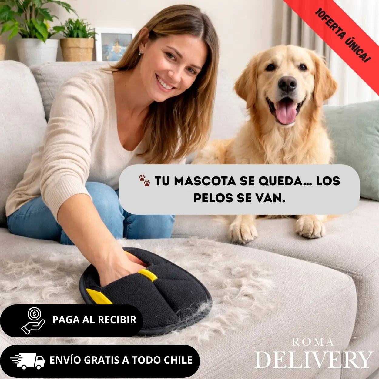 FurClean Pro® – Elimina pelos de muebles y ropa en segundos