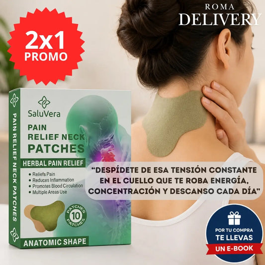 PACK 2 Cajas Parches Cervicales - Alivio localizado para cuello y hombros con uso cómodo