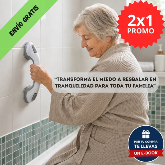 BañoSeguro Duo® - Pack de 2 apoyos para moverte con más estabilidad