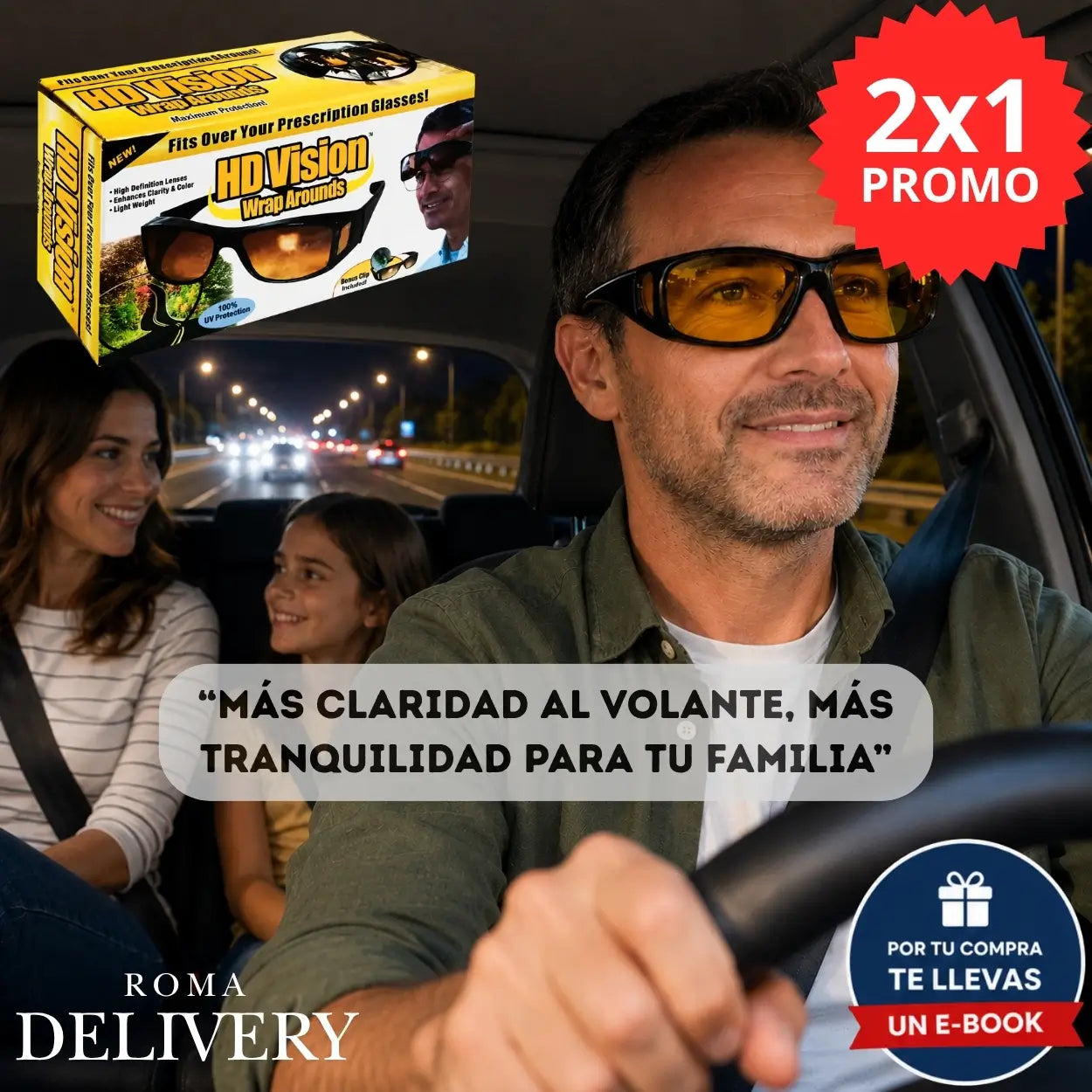 SET 2x1 - HD Vision Protect® - Conduce con mayor claridad y tranquilidad
