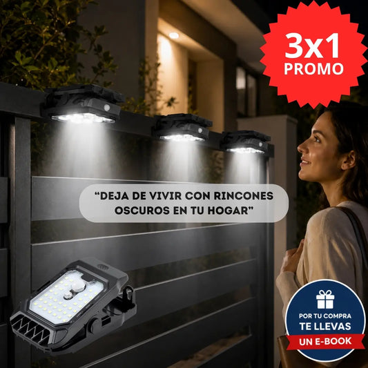 Pack de 3 LumiClip® - Ilumina espacios oscuros sin cables