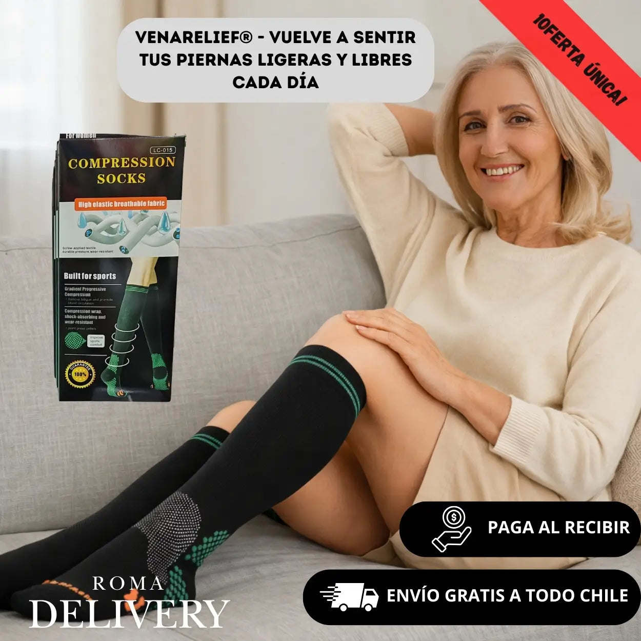 VenaRelief® - Alivia la hinchazón y mejora la circulación en tus piernas