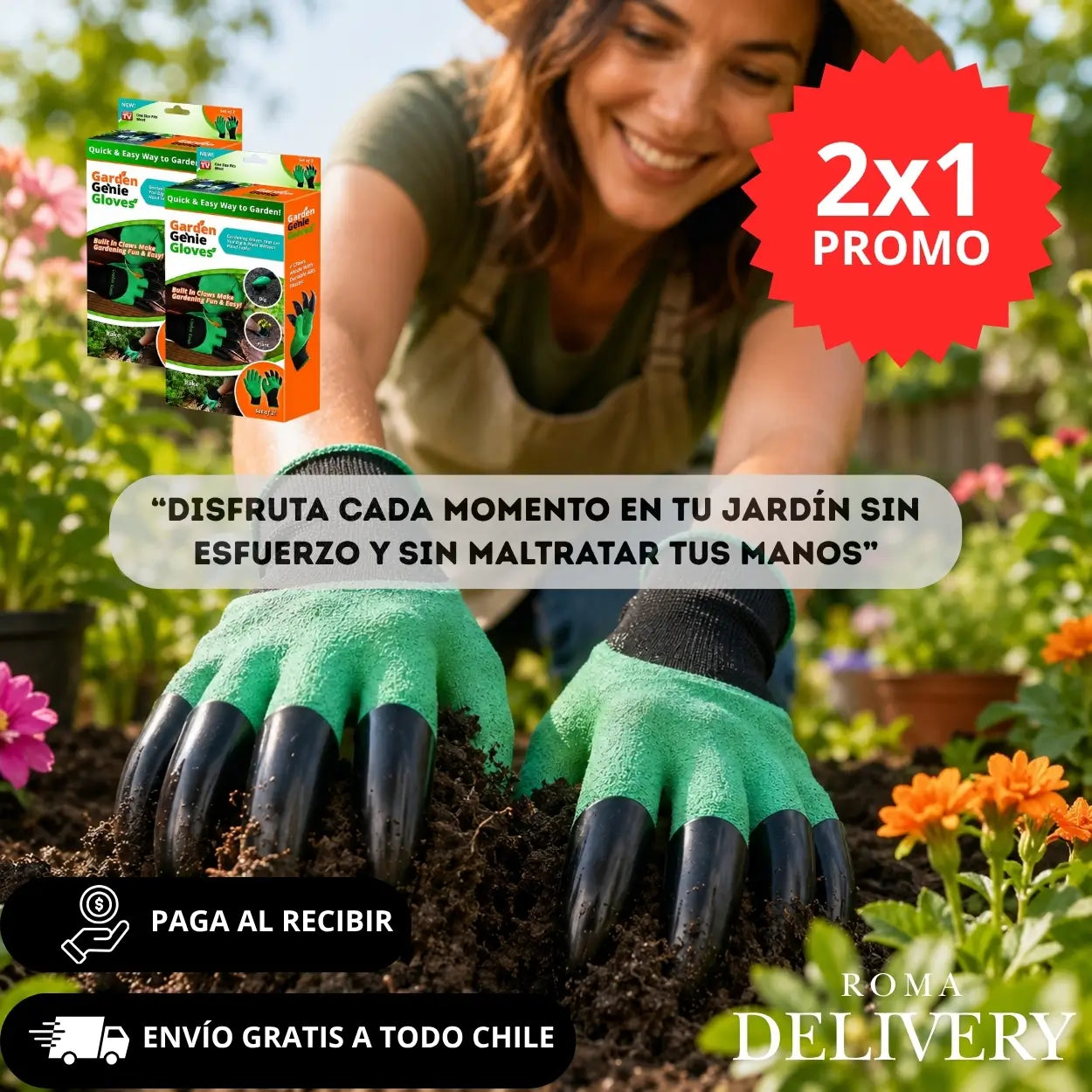 GardenGenie® - Planta y cava más rápido sin maltratar tus manos