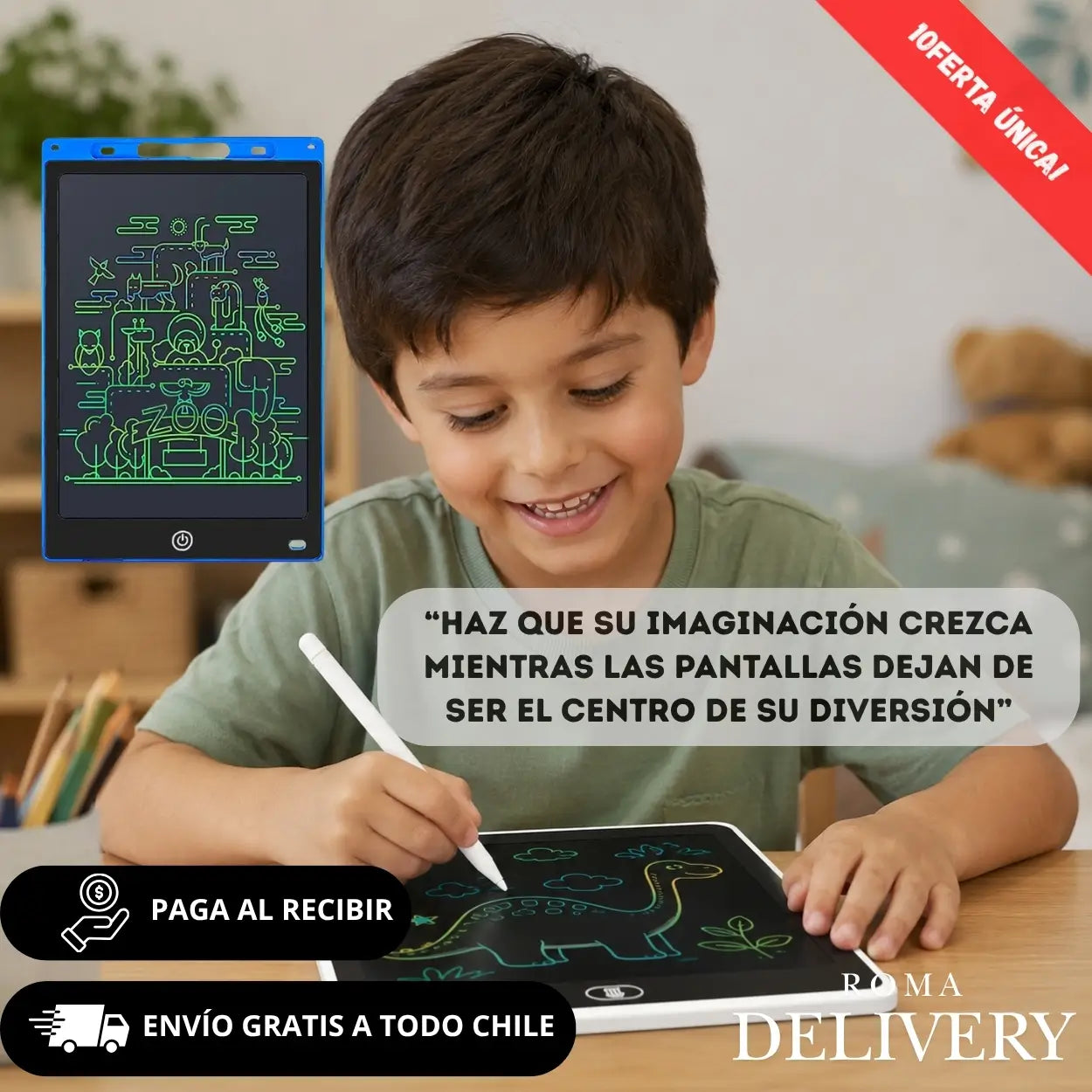 MagicBoard Deluxe® - La forma divertida de crear, aprender y borrar sin límites
