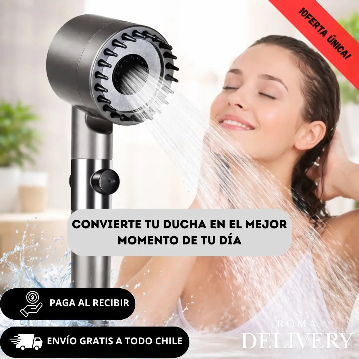 AquaSpa Pro® – Más Presión y Ahorro de Agua en Cada Ducha