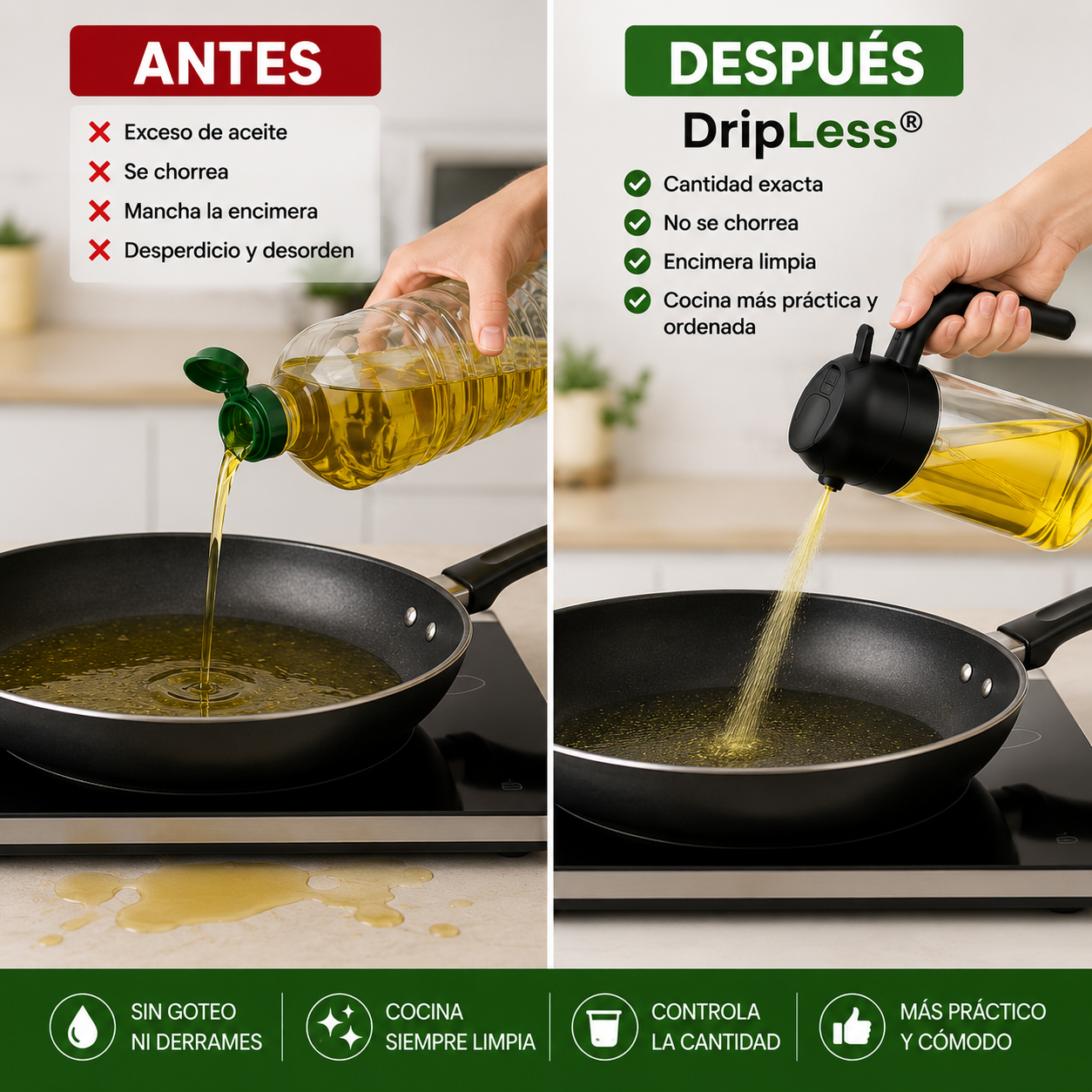2x1 DripLess® - Dosifica la cantidad perfecta sin ensuciar + Ebook de regalo