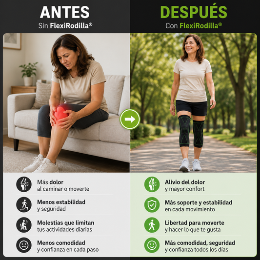 2 x FlexiRodilla® - Soporte diario para aliviar molestias en tus rodillas + Ebook de regalo
