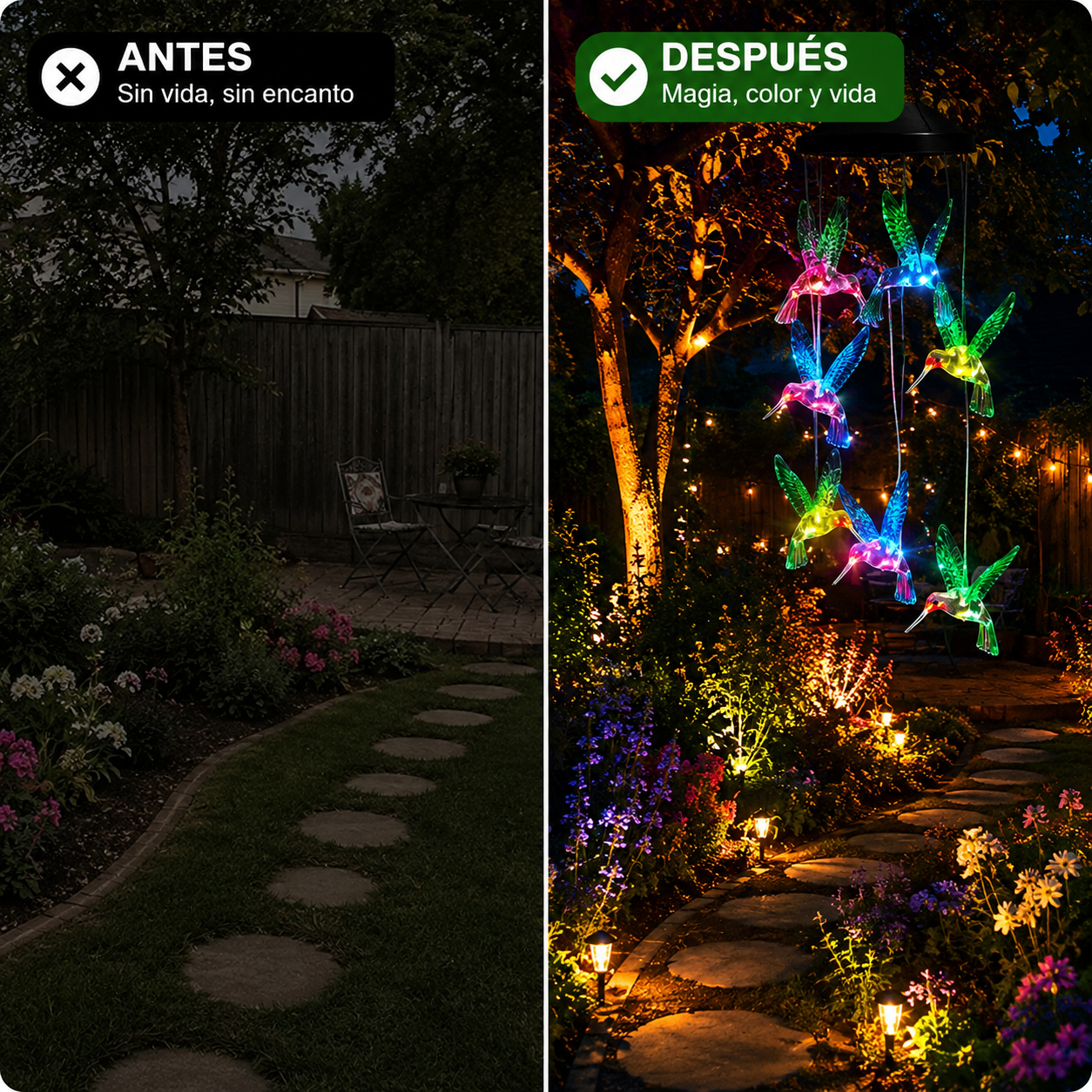 LumiBird® - Ilumina tu jardín con colores mágicos cada noche