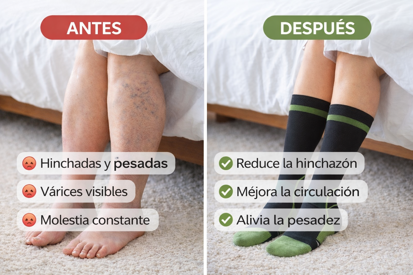 VenaRelief® - Alivia la hinchazón y mejora la circulación en tus piernas
