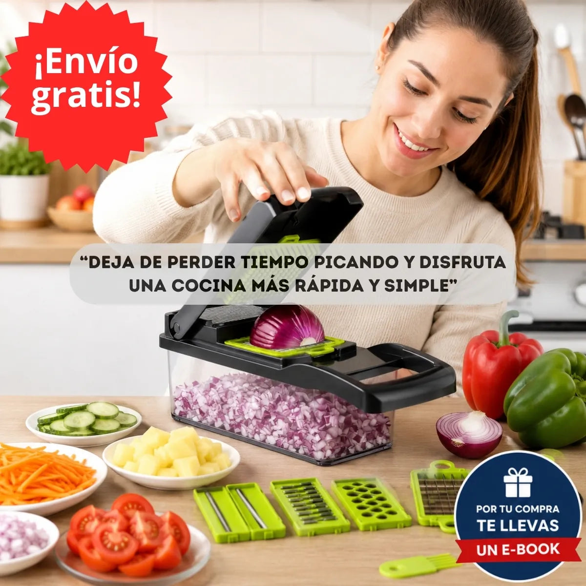 MultiCorte Pro® - Pica, rebana y corta tus alimentos en menos tiempo