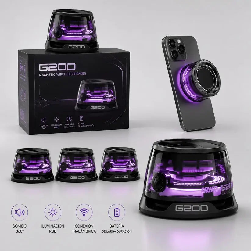 MagBoom G200® - Sonido potente y soporte práctico donde vayas