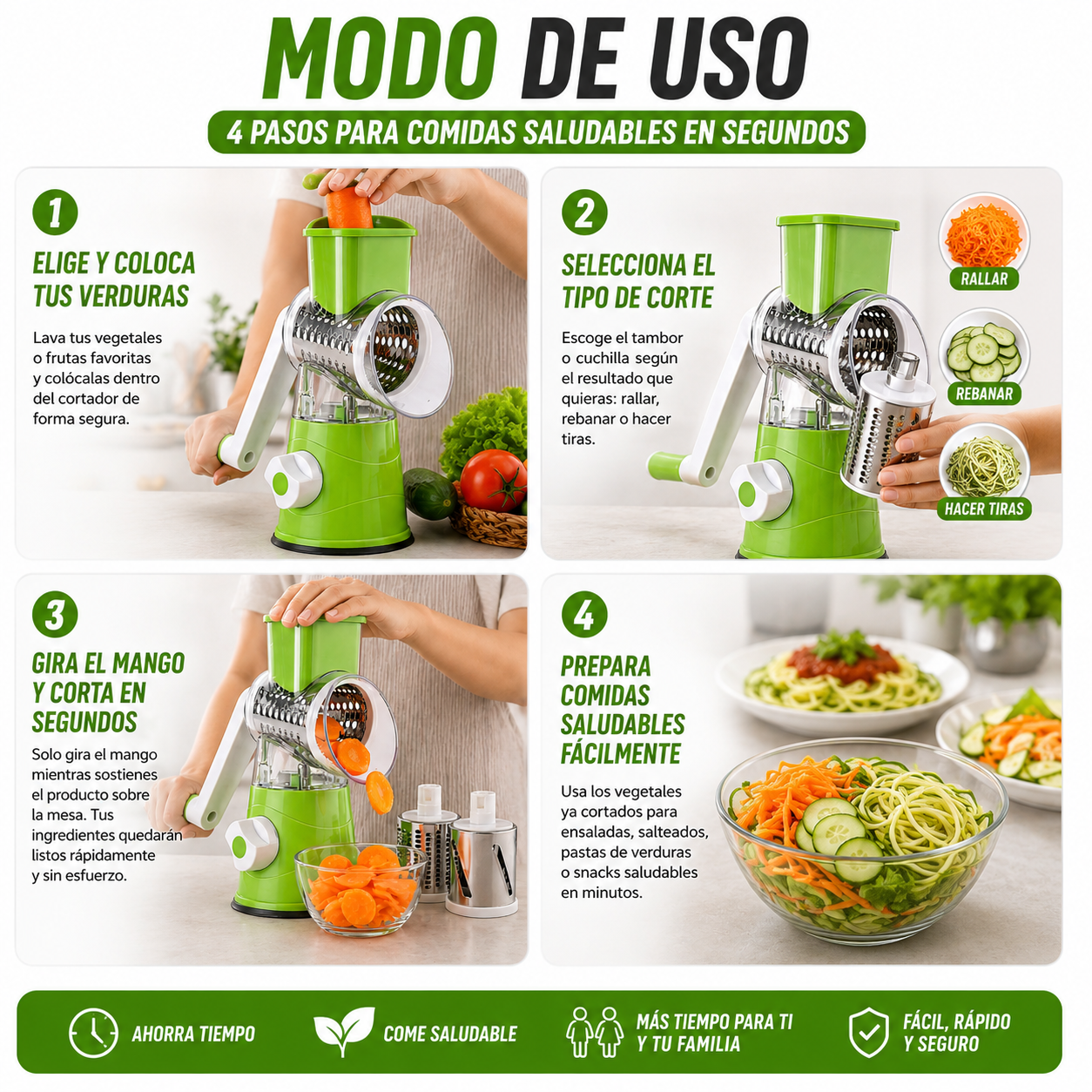 QuickSlice® - Cocina más rápido y saludable todos los días