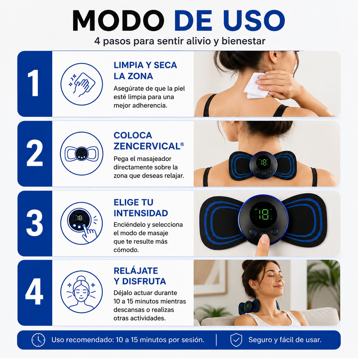 2 x ZenCervical® - Regálale un respiro a tu cuerpo después de cada día + Ebook de regalo
