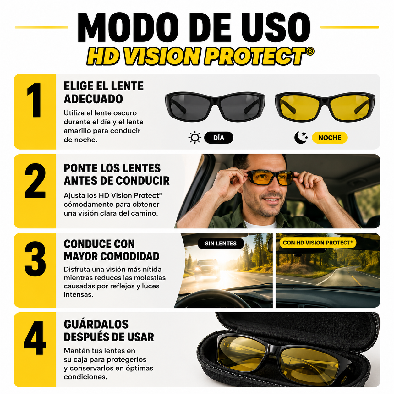 SET 2x1 - HD Vision Protect® - Conduce con mayor claridad y tranquilidad