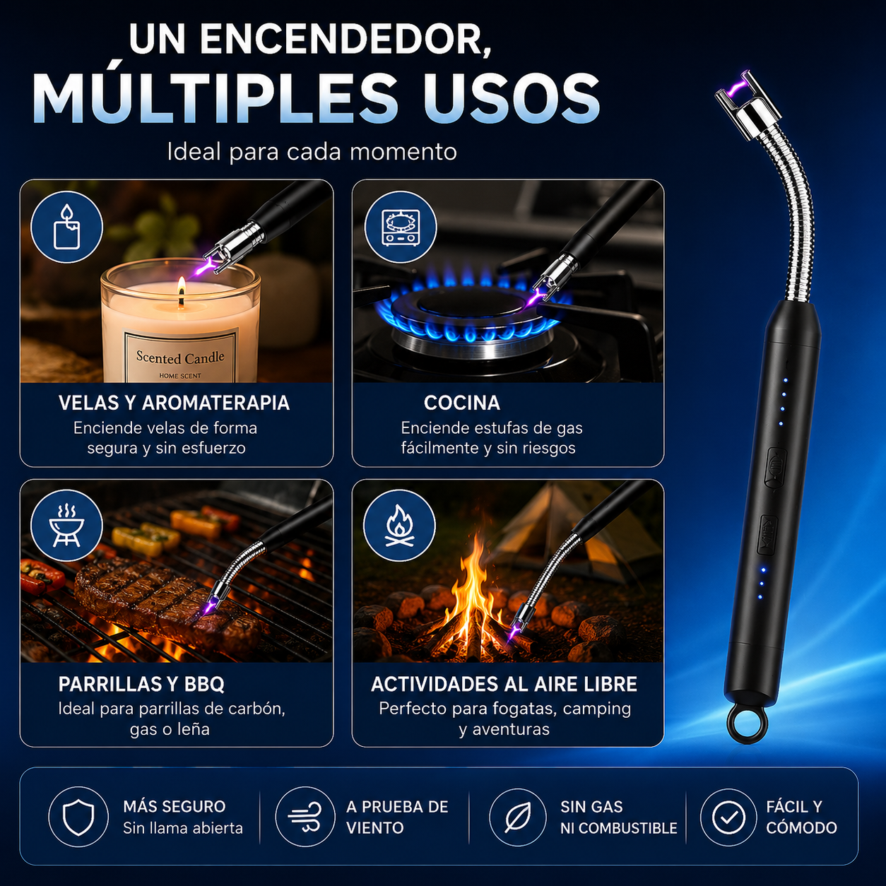 FlexFire® - Llega a cada rincón y enciende con total comodidad + Ebook de regalo