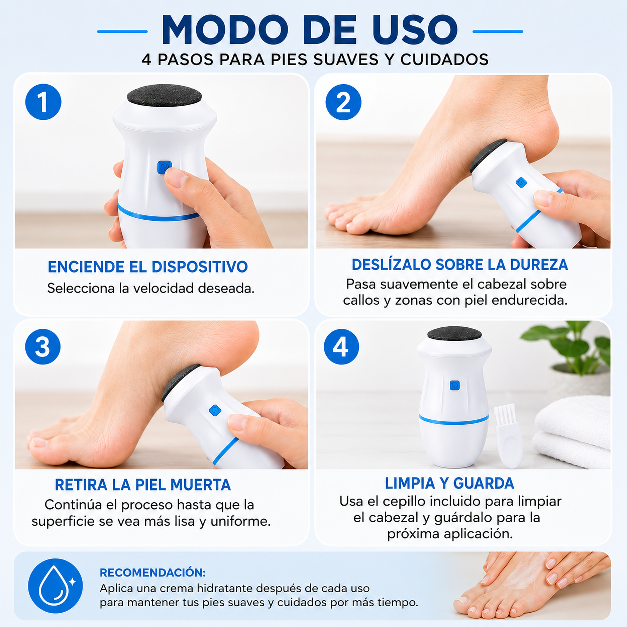 PediSoft Pro® – Pies suaves y cuidados sin salir de casa
