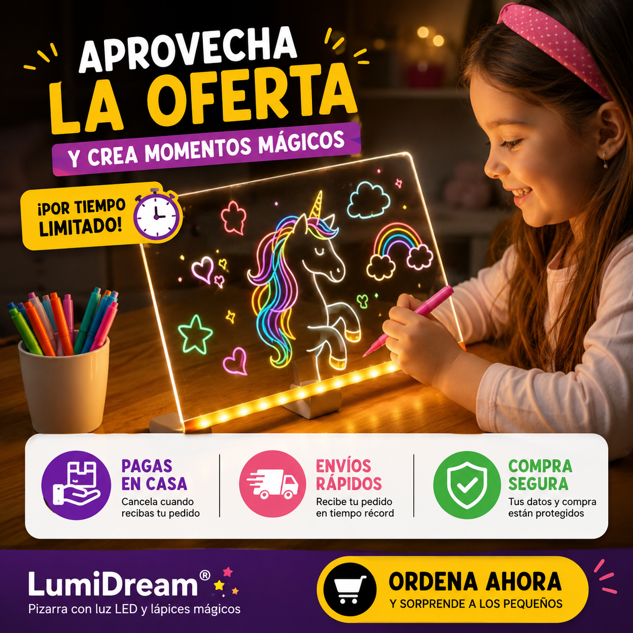 LumiDream® – Donde la imaginación de tu hijo cobra vida + Ebook de regalo